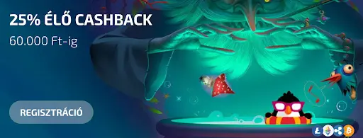 25% élő cashback ajánlat 60.000 Ft-ig a BoaBoa Casinónál
