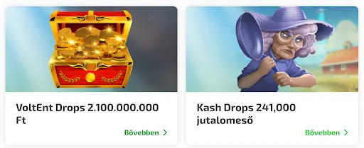 VoltEnt Drops arany ládával – 2.100.000.000 Ft nyeremény